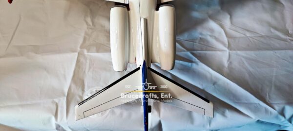 Model of 1124A Westwind II aircraft with detailed craftsmanship